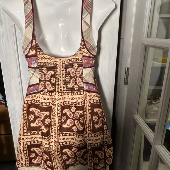 Free People Bohemian Short Dress or Patterned Dress or Smock Top. - Picture 3 of 7